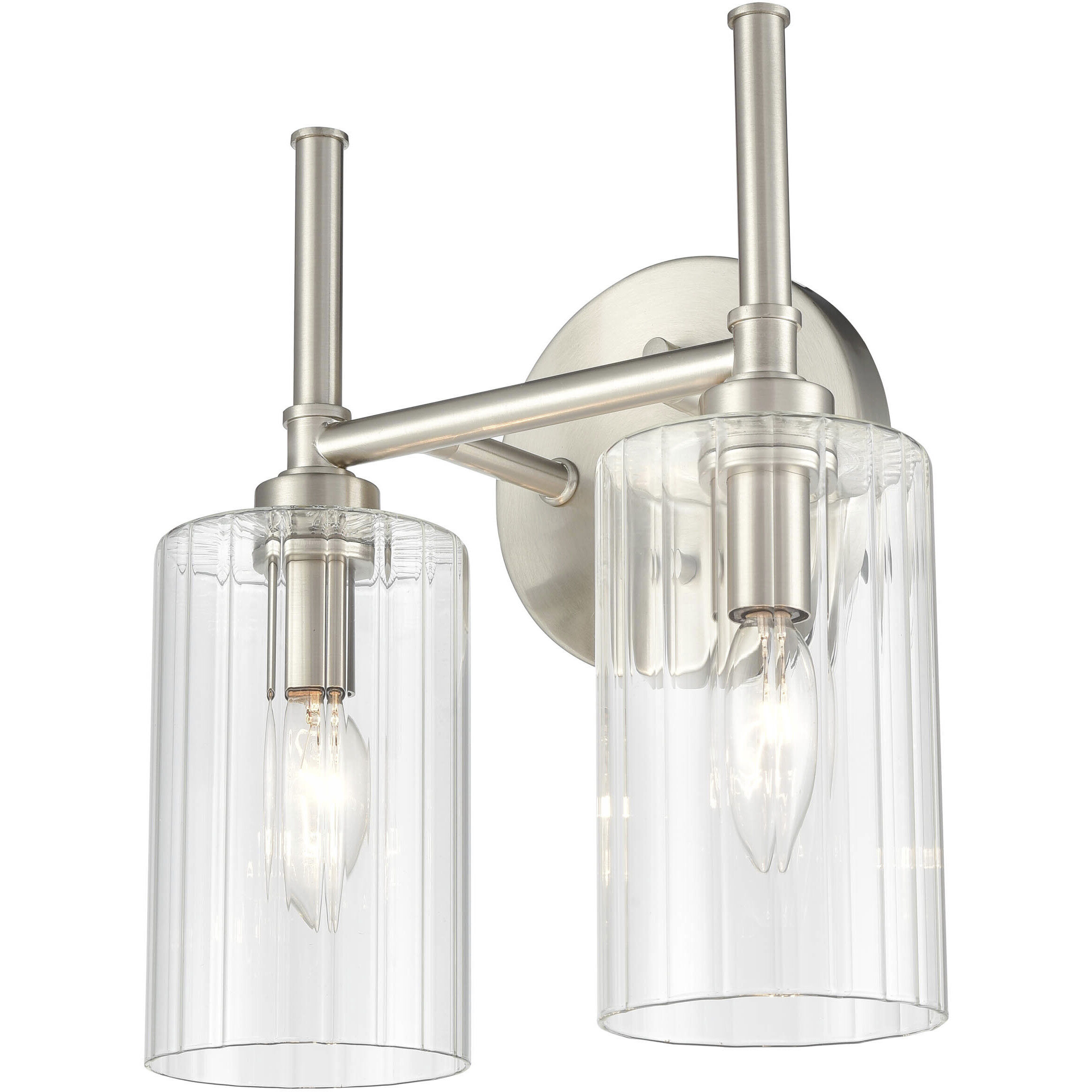 Chastine 2 Light 10.5 inch Brushed Nickel Bathroom Vanity Light Wall Light